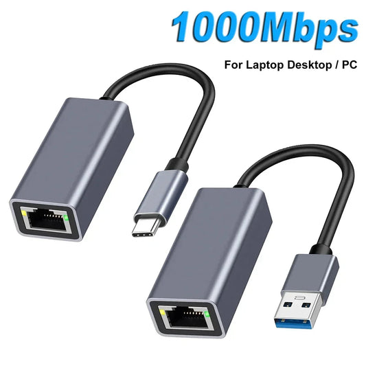 USB-C to Ethernet Adapter – 5Gbps High-Speed LAN