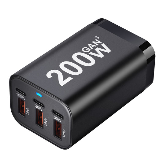 YMS‑618 200W GaN USB-C Charger – 6-Port Power Station