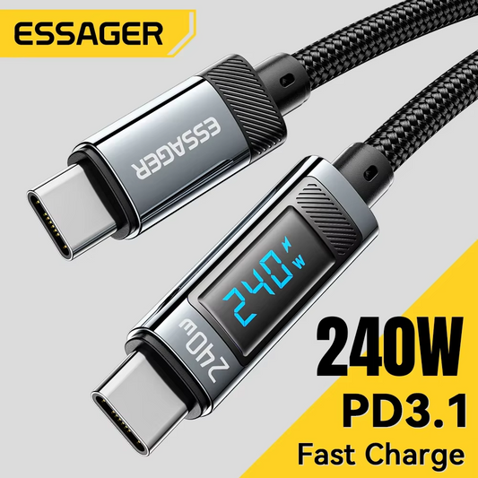 Essager 240W USB Type C To USB C Cable
