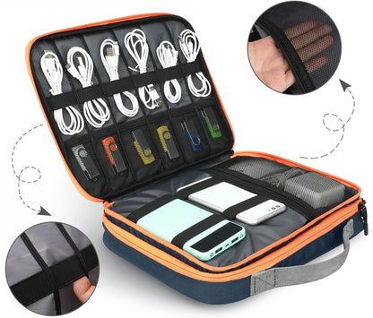11.6 Inch Double Layer Cable Storage Bag