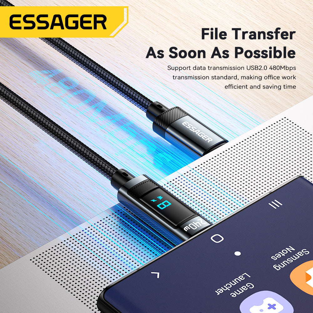 Essager 240W USB Type C To USB C Cable
