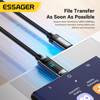 Essager 240W USB Type C To USB C Cable