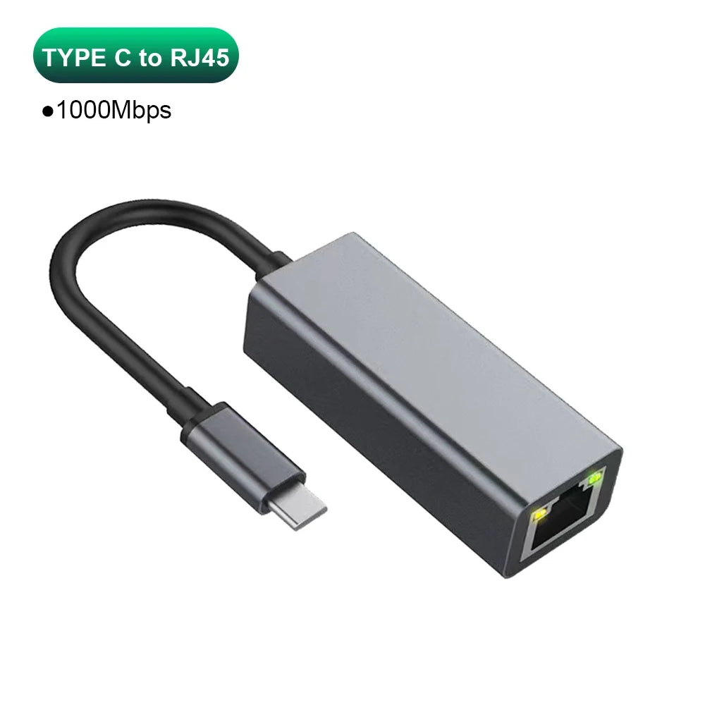 USB-C to Ethernet Adapter – 5Gbps High-Speed LAN