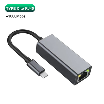 USB-C to Ethernet Adapter – 5Gbps High-Speed LAN
