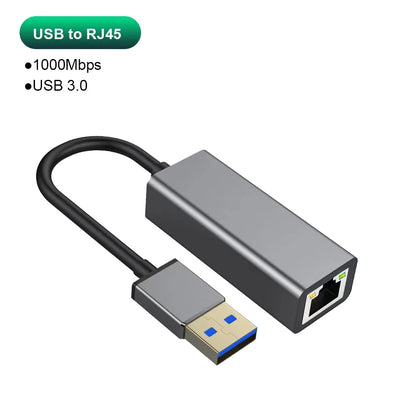 USB-C to Ethernet Adapter – 5Gbps High-Speed LAN