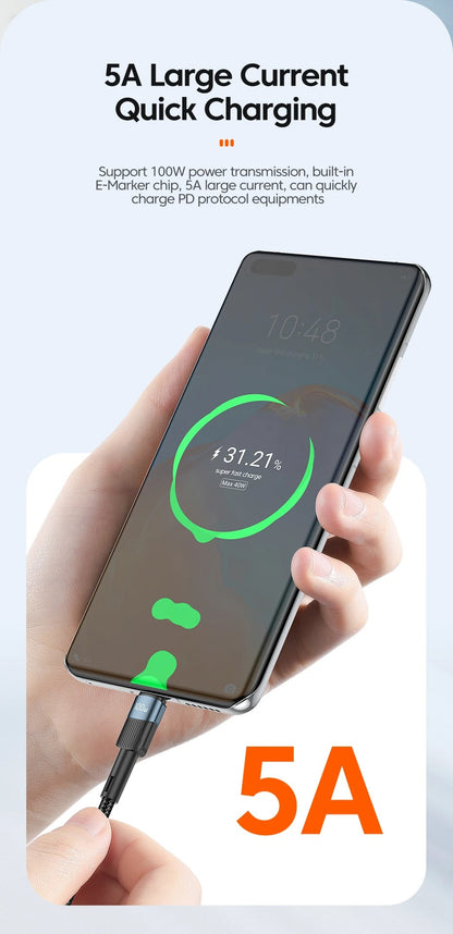 Essager 100W USB Type C To USB C Cable