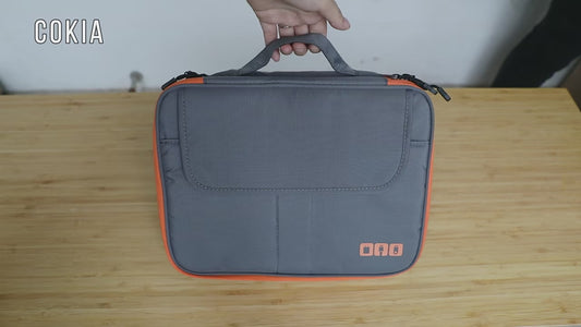 11.6" Double Layer Large Capacity Cable Storage Bag